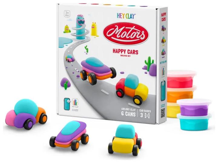 Actual product image TM Toys Hey Clay Happy Cars Set For 3+ Years 60902