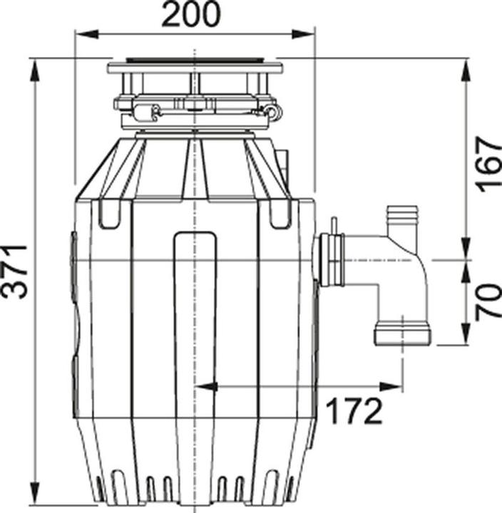 Productafbeelding Franke Keukenafvalvernietiger TE-75 134.0500.618 (550 W)