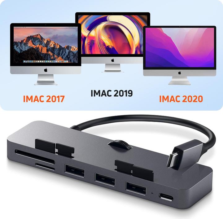 Actual product image Satechi Clamp Hub Pro (USB-C, 5 Ports)
