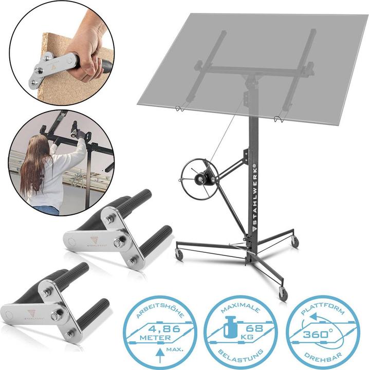 Actual product image Stahlwerk PH-465 ST plate lifter + plate carrying aid set, loadable up to 68 kg (68 kg)