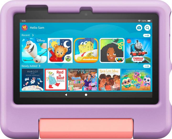 Produktbild Amazon Fire 7 Kids (2022) inkl. Hülle (nur WLAN, 7", 16 GB, Lavander Purple)