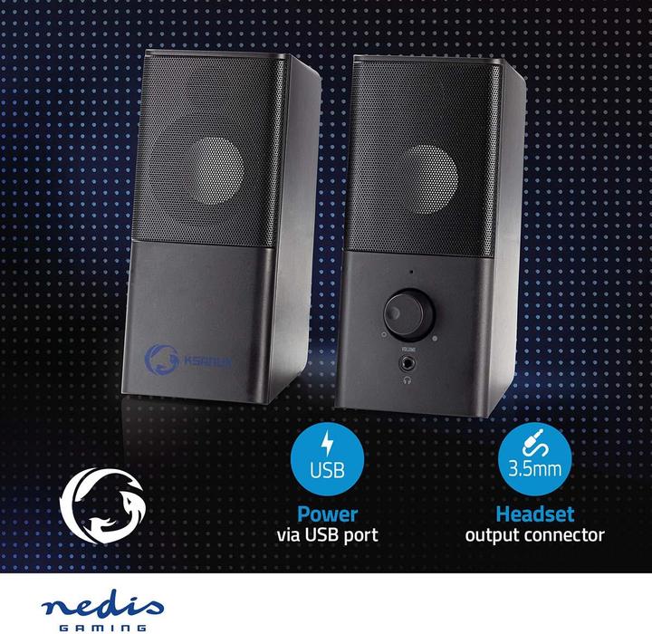 Image du produit Nedis Enceinte de jeu GSPR10020BK