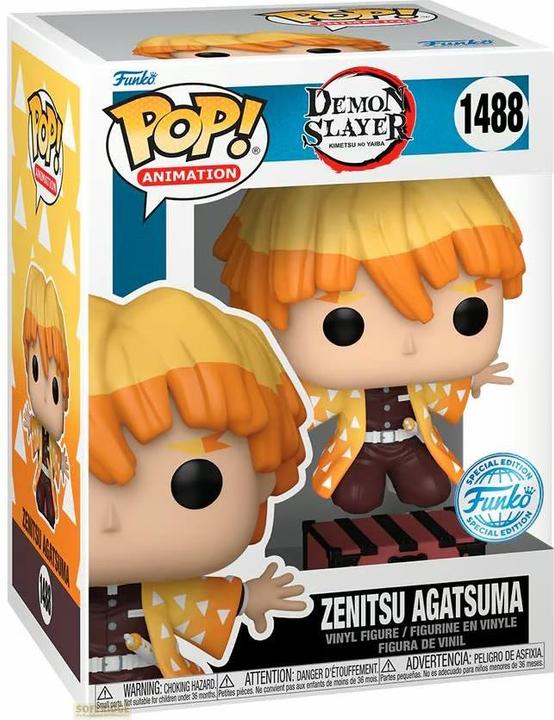 Image du produit Funko POP! Demon Slayer Zenitsu Agatsuma (Protecting Nezuko's Box) Exclusive