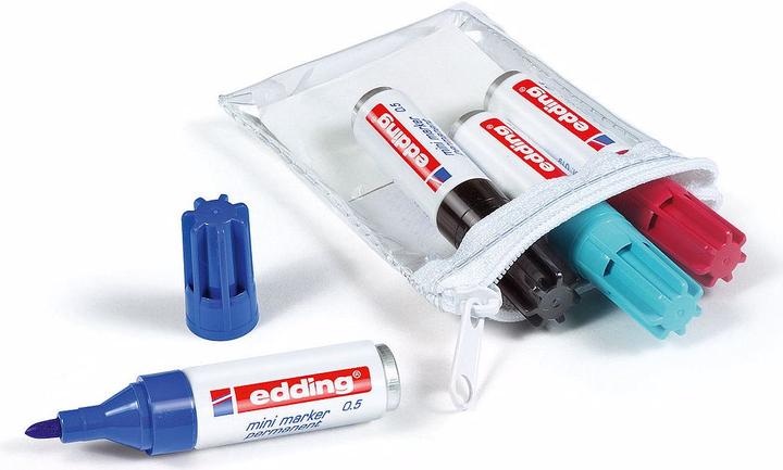 Produktbild Edding Mini Permanentmarker (Schwarz, 3 mm)