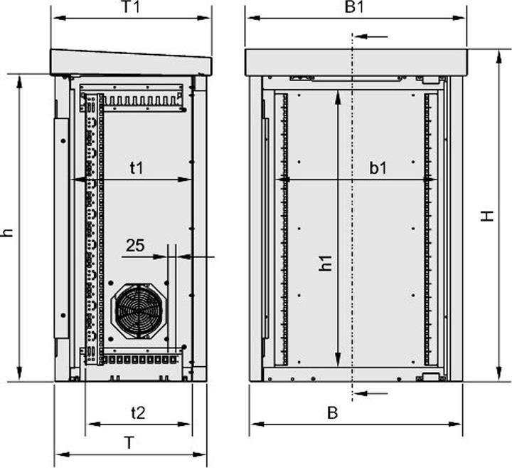Produktbild Schroff Outdoor-Schrank (19 Zoll Rack)