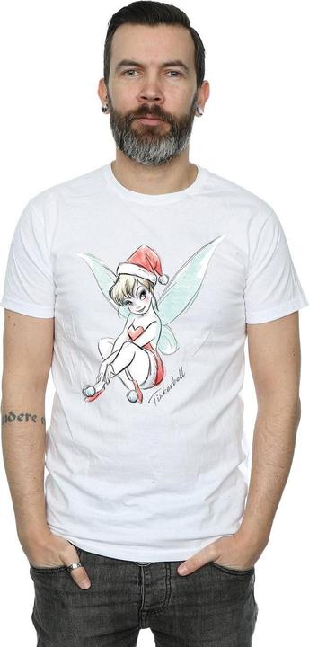 Actual product image Disney Mens Tinkerbell Christmas Fairy T-Shirt (XL)