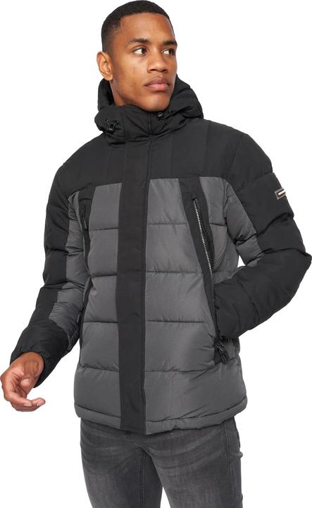 Actual product image Kings Will Dream Mens Deyton Colour Block Short Puffer Jacket (XS)
