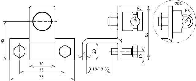 Image du produit Dehn Borne de raccordement verticale St/tZn p. 372120