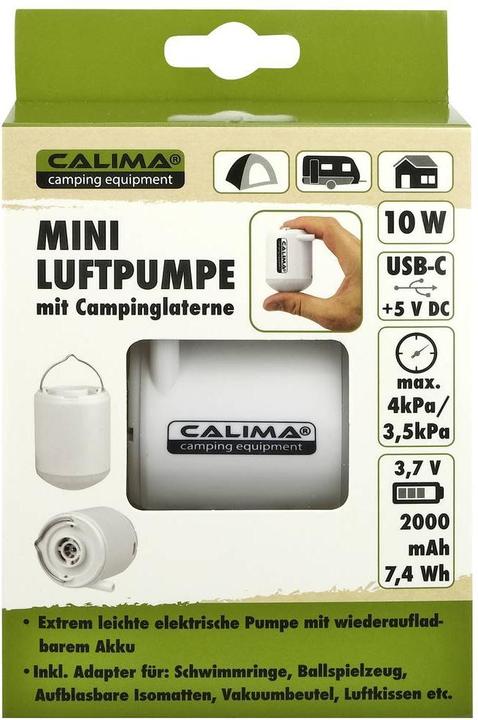 Produktbild Calima CAMPING EQUIPMENT Mini Luftpumpe, 46076 (0.04 Bar)