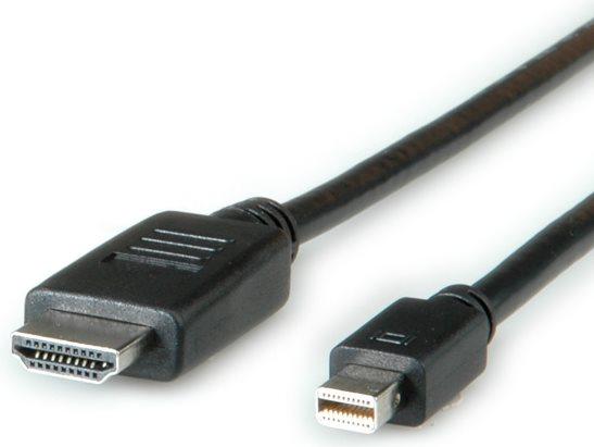 Produktbild Roline Mini DisplayPort — HDMI (Typ A) (1 m, DisplayPort, HDMI)
