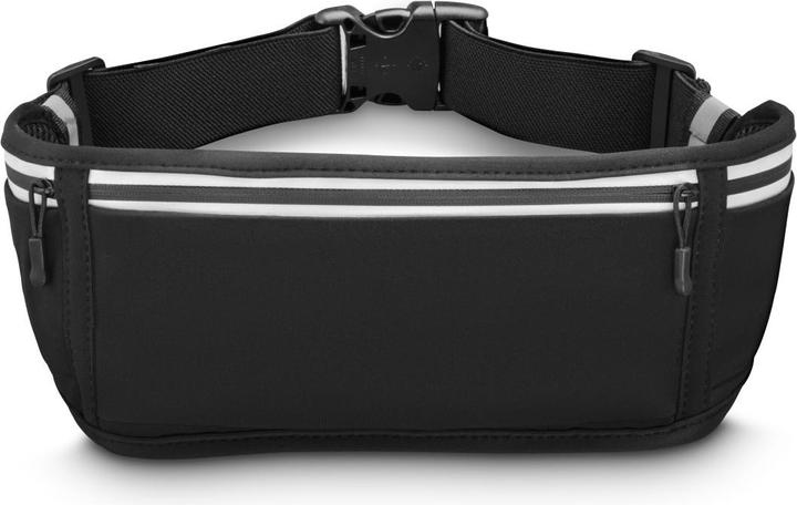 Actual product image Hama Bauchtasche für Handys, Laufgürtel zum Joggen, reflektierend, Schwarz