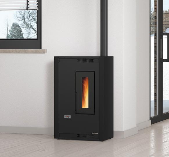 Actual product image Nordica Extraflame La Nordica Luisella stove Free installation Pellets Black