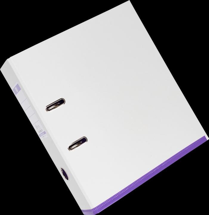 Produktbild Elba Ordner myColour, Rückenbreite: 80 mm, weiss-violett DIN A4, Einband aussen (A4, 80 mm, 1 Stück)