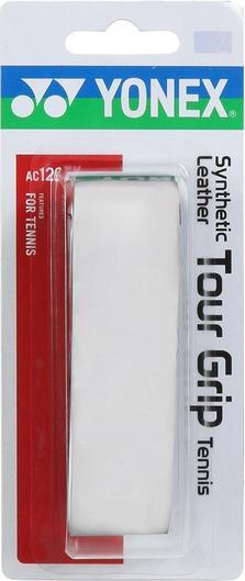 Actual product image Yonex AC 126EX Synthetic Leather Tour Grip white