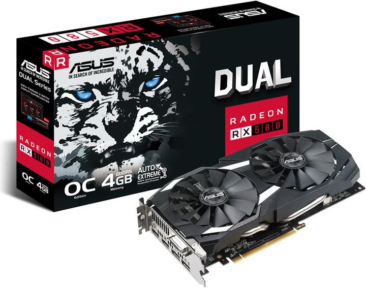 Produktbild ASUS Radeon DUAL RX 580 O4G (4 GB)