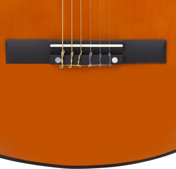 Produktbild VidaXL 8 Piece Classical Guitar Beginner Set (Akustik Gitarren Set, Nylon, Lindenholz, Hartplastik)