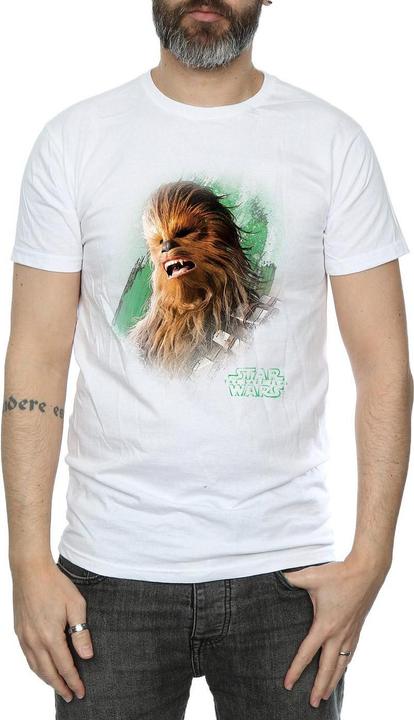 Actual product image Star Wars Mens The Last Jedi Chewbacca Brushed T-Shirt (XL)