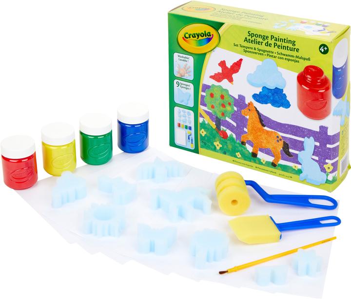 Actual product image Crayola Craft set painting with sponge