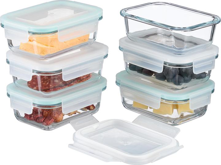 Actual product image Relaxdays Glass storage set (0.64 l)