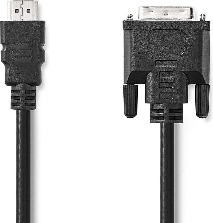 Actual product image Nedis HDMI™ cable | HDMI™ plug | DVI-D 24+1-pin plug | 1080p | nickel-plated | 3.00 m | straight | (3 m, HDMI)