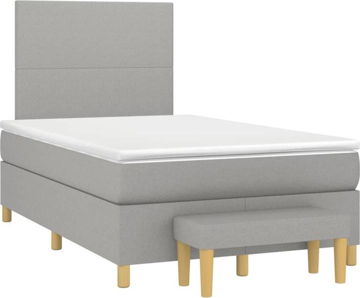 Actual product image VidaXL Bo x springbett mit Matratze 120 x 190 cm Stoff (120 x 190 cm)