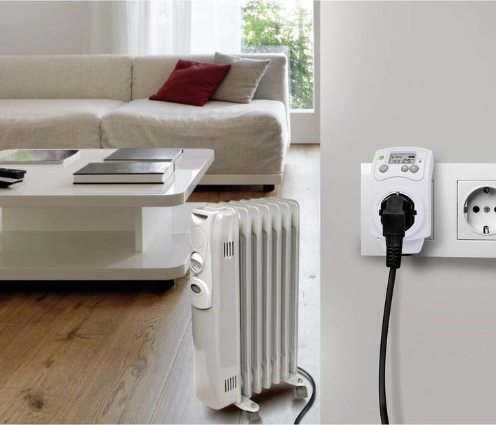 Actual product image Renkforce MH-850T Room thermostat intermediate plug 5 to 30 °C