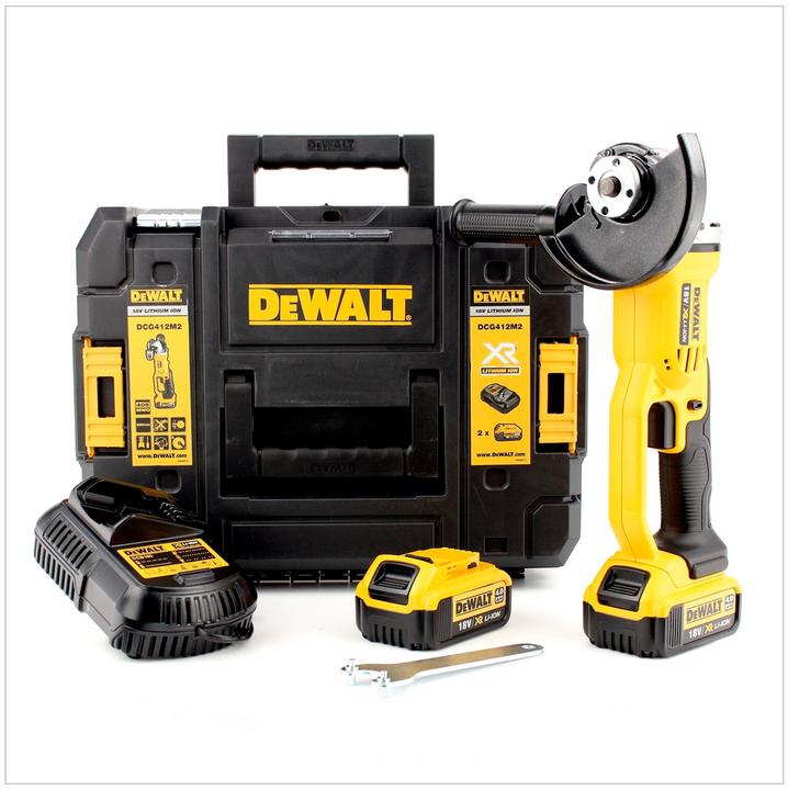 DeWalt DCG412M2 Akku 18 V 4,0 Ah (125 mm)