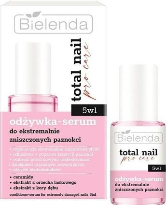 Actual product image Bielenda Total Nail Pro-Care Conditioner-Serum For Extremely Damaged Nails 5In1 10Ml (10 ml)