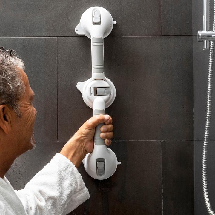 Produktbild InnovaGoods Winkelverstellbarer Doppel-Haltegriff für das Bad Grabbath