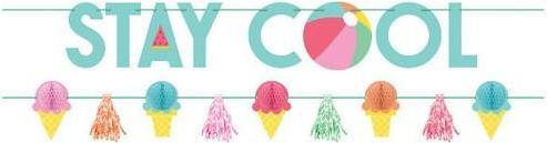 Immagine prodotto Amscan Striscione estivo con lettera Stay Cool