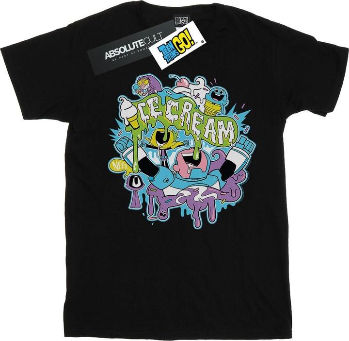 Actual product image Boys Teen Titans Go Ice Cream T-Shirt (140, 146)