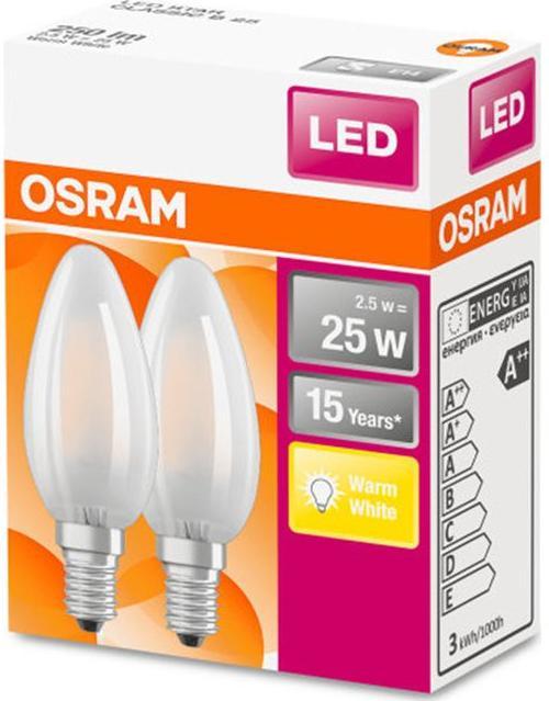 Immagine prodotto Osram Star Classic B25 (E14, 2.50 W, 250 lm, 6 x, F)