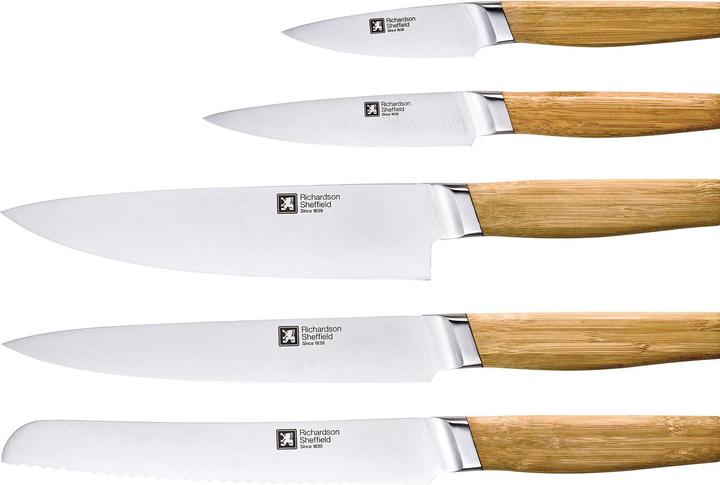 Actual product image Konjac Sponge NOMAD - 5 pc magnetic knife block - bamboo
