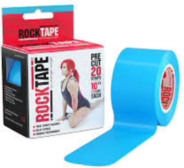 Produktbild Rock Tape Pre-Cut Blau 20 Streifen (1 Stk) (5 m)