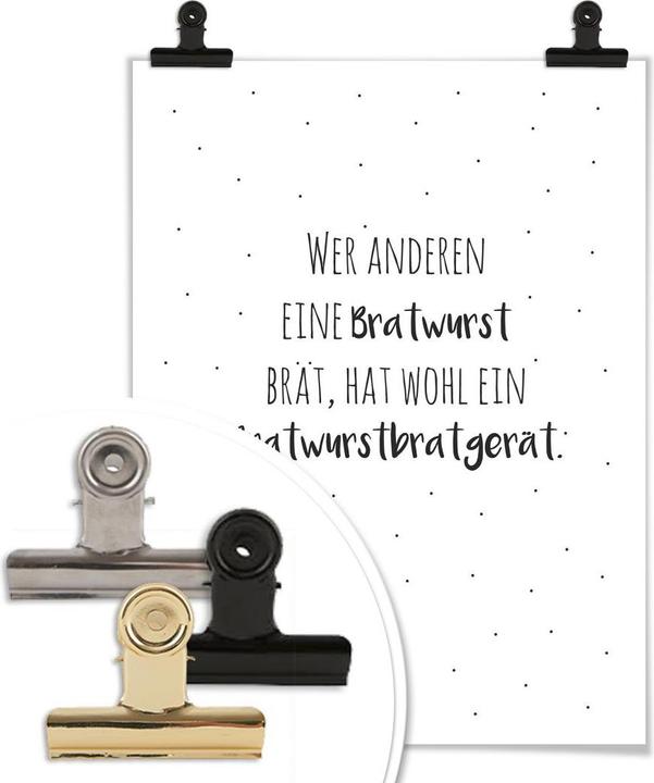 Produktbild Trenddeko Zungenbrecher - Bratwurstbratgerät (60 x 80 cm)