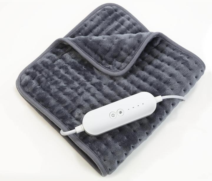 Actual product image Westfalia Electric heating mat, with 4 heat settings, flannel fleece, grey, 30 x 60 cm, 110 watts