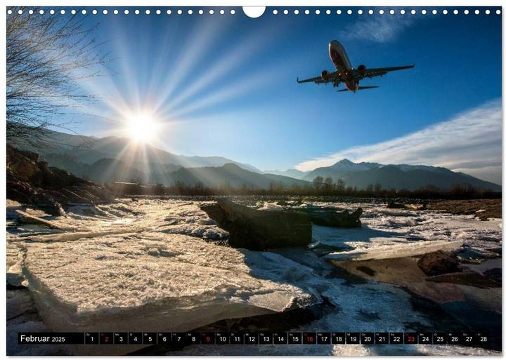 Actual product image :aeroplane calendar (wall calendar (A3, German)