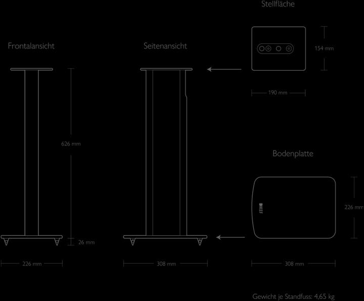 Image du produit KEF Performance Speaker Stand (1 paire, Support)