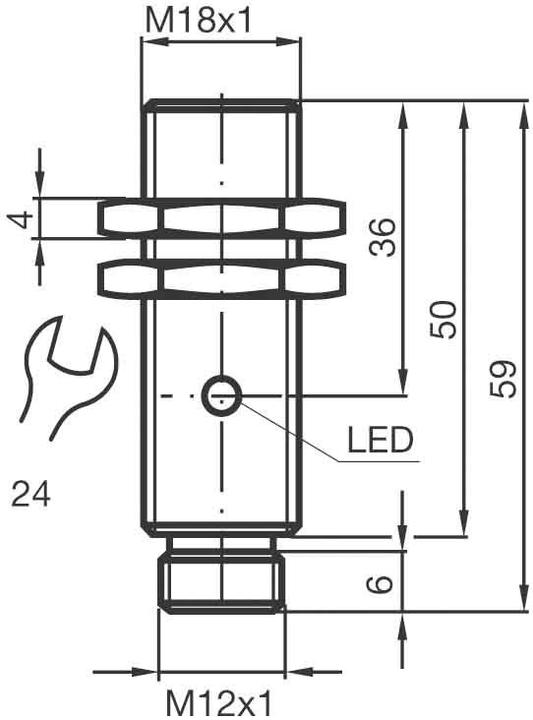 Image du produit Pepperl & Fuchs capteur inductif NEB12-18GM50-E2-V1 (Interrupteur)