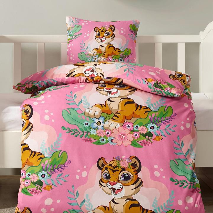 Produktbild Traumschlaf Cute Tiger (Bettwäsche Set, 135x200 cm + 80x80 cm)