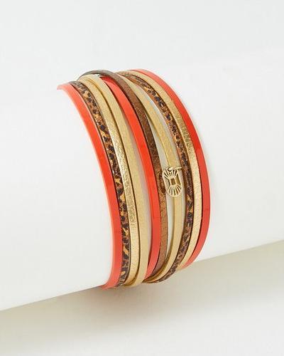 Immagine prodotto Flowers Forzoé Bracciale Malicieux - Piastra In Ottone - Vera Pelle (Piastra in ottone)