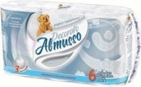 Actual product image Almusso Decorato toilet paper, grey, 6 rolls (hit) (6 x)