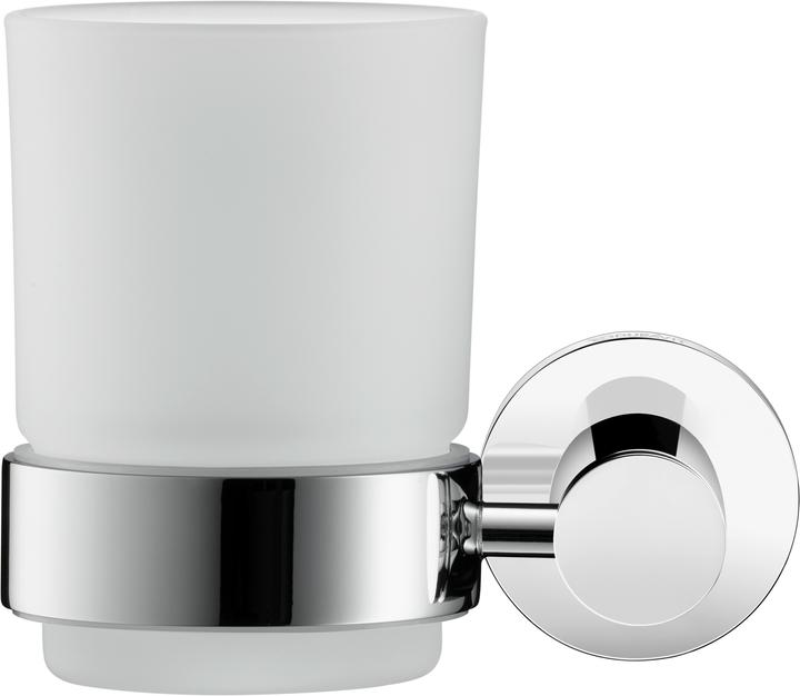Productafbeelding Duravit Glashouder D-CODE met glas links chroom