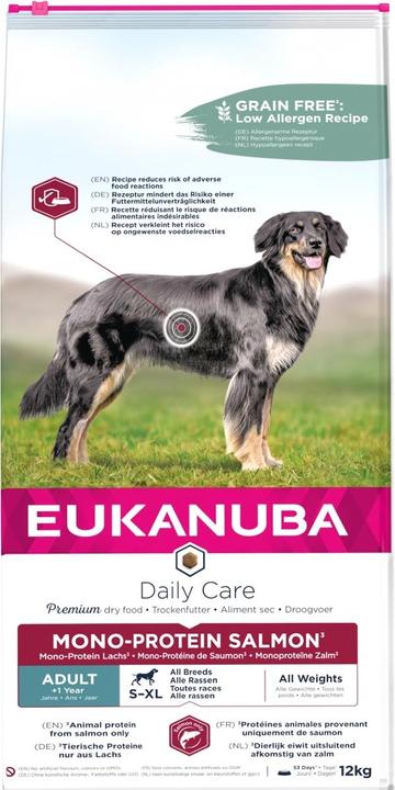 Immagine prodotto Eukanuba Daily Care Adult Monoprotein Salmon (Adulto, Senior, 1 pz., 12000 g)