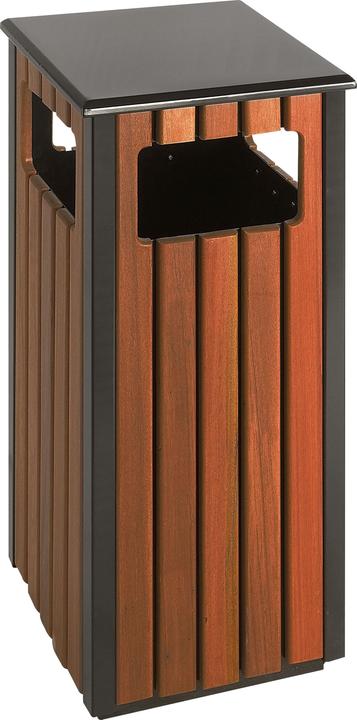Vepa Bins Waste collector, wood effect finish, capacity 36 l, with 4 access openings. (36 l)