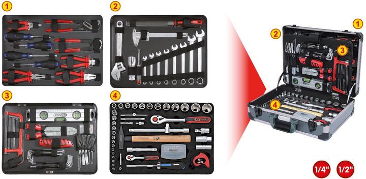 Produktbild KS Tools Werkzeug-Satz (127 Teile)