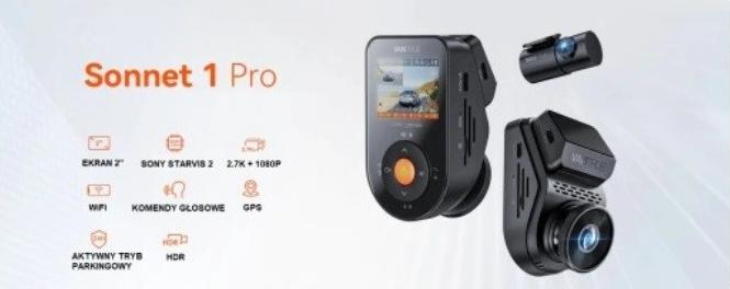 Immagine prodotto Vantrue Videoregistratore S1 PRO Sonnet (Display integrato, WiFi, Ricevitore GPS)