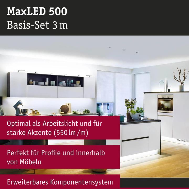 Actual product image Paulmann MaxLED 500 Stripe Set (Daylight, 300 cm, Indoor)