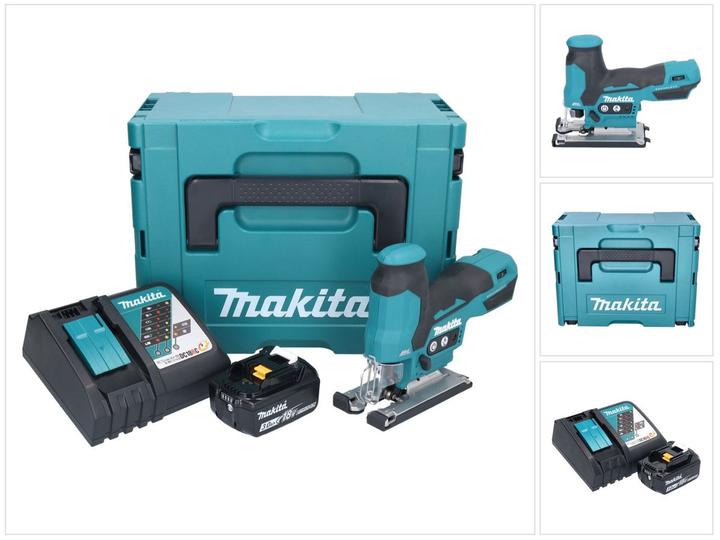 Image du produit Makita DJV 185 RF1J Battery Pendulum Hoist Jigsaw 18 V Brushless + 1x Battery 3,0 Ah + Charger + Makpac