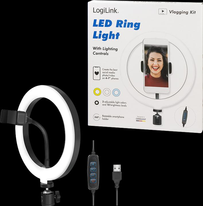 Image du produit LogiLink Éclairage annulaire pour smartphone (éclairage annulaire)